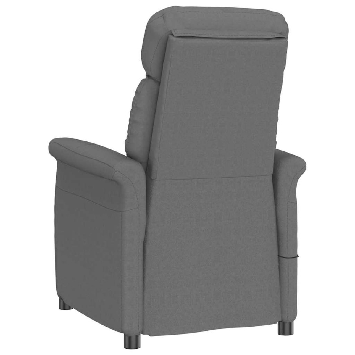 vidaXL Καρέκλα μασάζ Σκούρο Γκρι 96.5 x 70.5 x 95 εκ Μικροΐνες