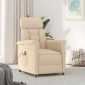 vidaXL Καρέκλα μασάζ Κρεμ 96.5 x 70.5 x 95 εκ Μικροΐνες