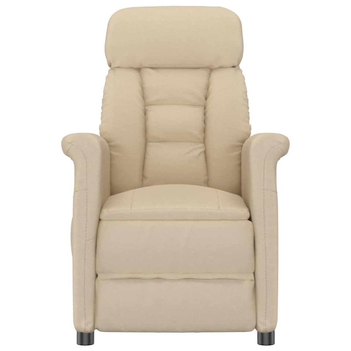 vidaXL Καρέκλα μασάζ Κρεμ 96.5 x 70.5 x 95 εκ Μικροΐνες