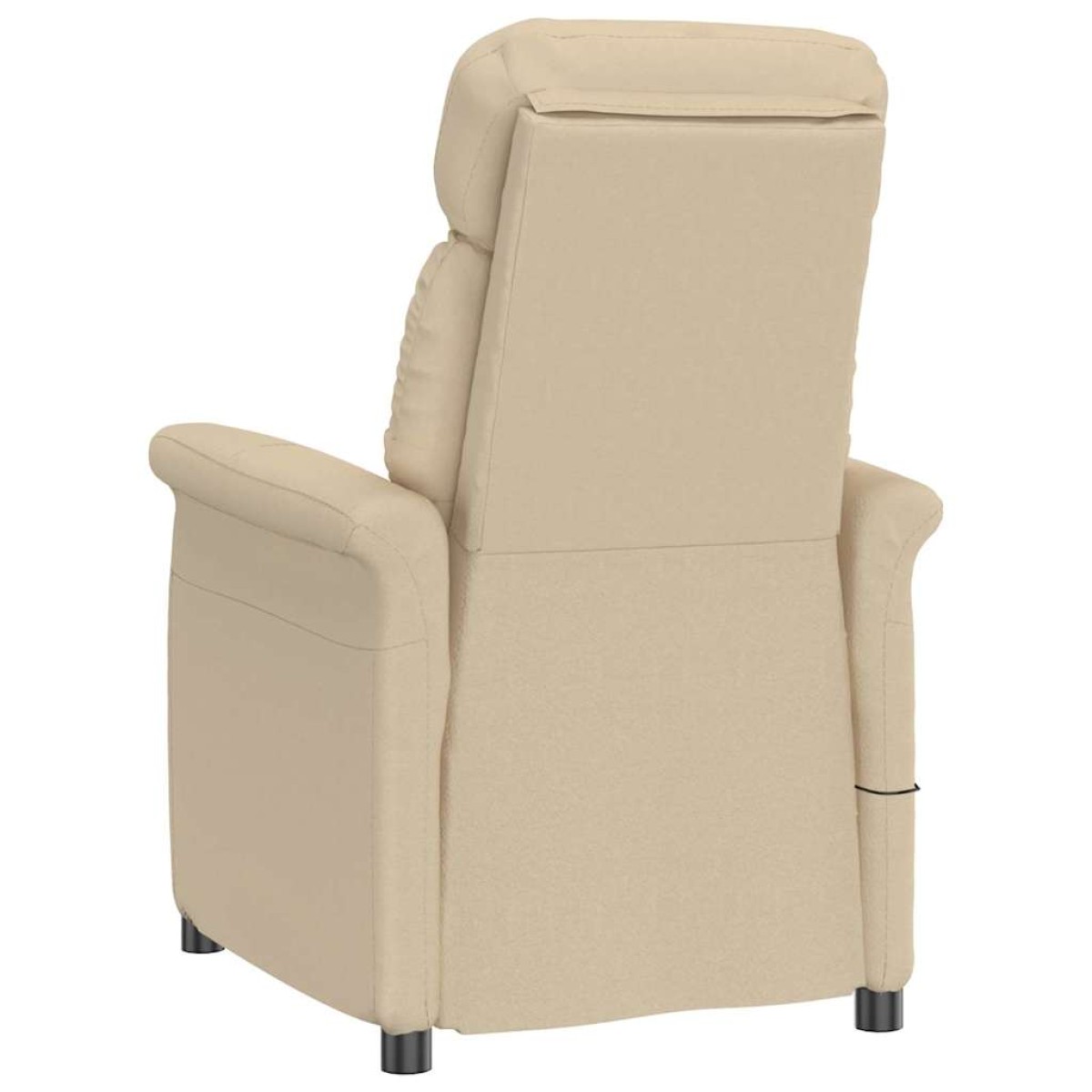 vidaXL Καρέκλα μασάζ Κρεμ 96.5 x 70.5 x 95 εκ Μικροΐνες