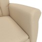 vidaXL Καρέκλα μασάζ Κρεμ 96.5 x 70.5 x 95 εκ Μικροΐνες