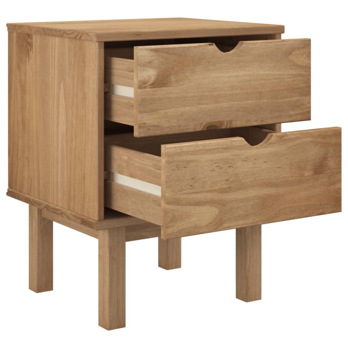 vidaXL Κομοδίνο OTTA 46 x 39,5 x 57 εκ. από Μασίφ Ξύλο Πεύκου