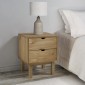 vidaXL Κομοδίνο OTTA 46 x 39,5 x 57 εκ. από Μασίφ Ξύλο Πεύκου