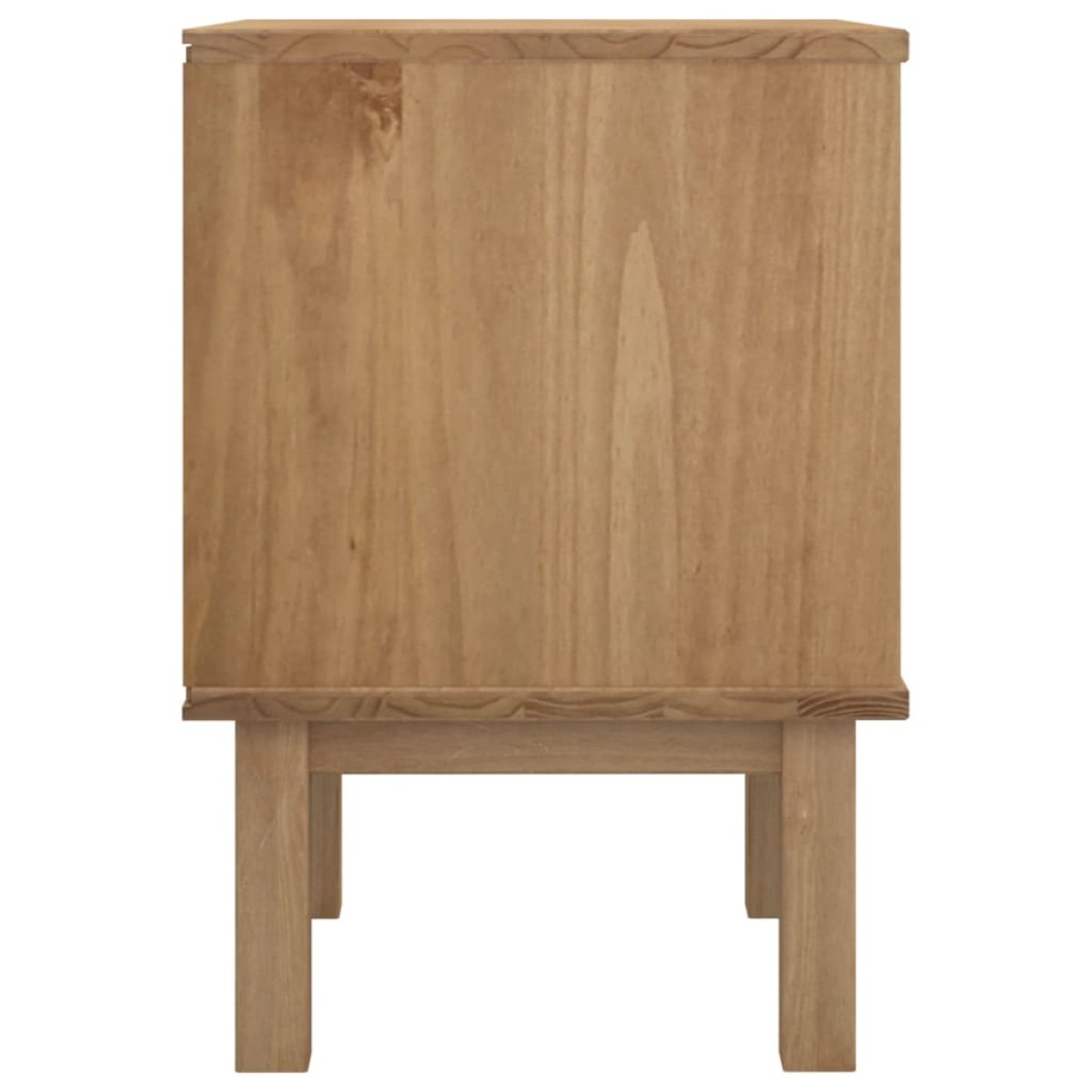 vidaXL Κομοδίνο OTTA Καφέ / Γκρι 46x39,5x57 εκ. από Μασίφ Ξύλο Πεύκου