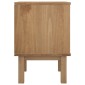 vidaXL Κομοδίνο OTTA Καφέ / Γκρι 46x39,5x57 εκ. από Μασίφ Ξύλο Πεύκου