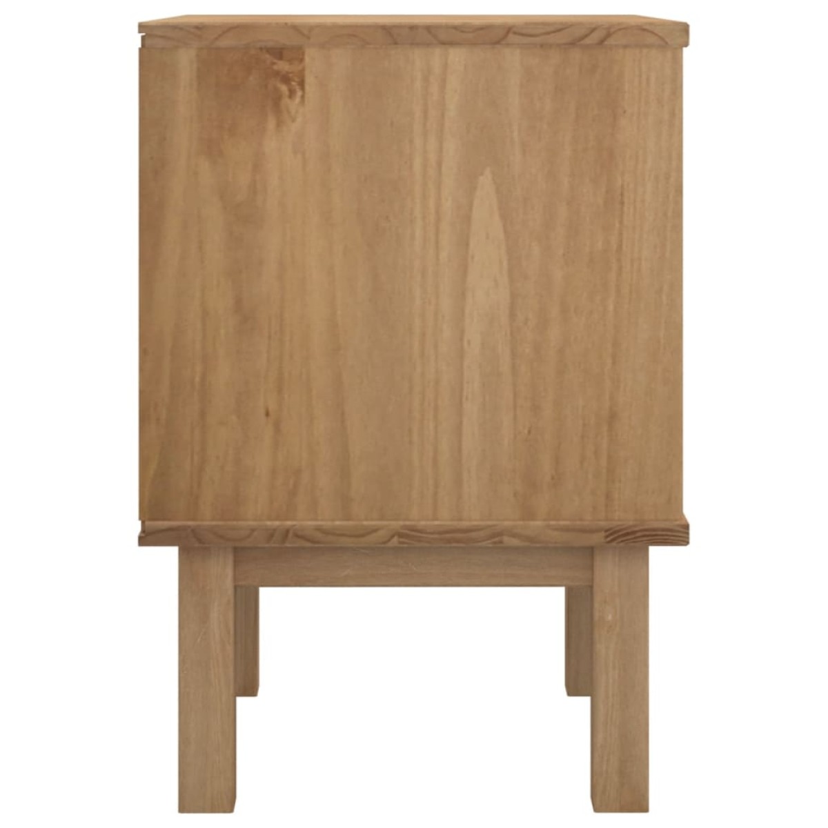 vidaXL Κομοδίνο OTTA Καφέ / Λευκό 46x39,5x57 εκ. από Μασίφ Ξύλο Πεύκου