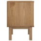 vidaXL Κομοδίνο OTTA Καφέ / Λευκό 46x39,5x57 εκ. από Μασίφ Ξύλο Πεύκου