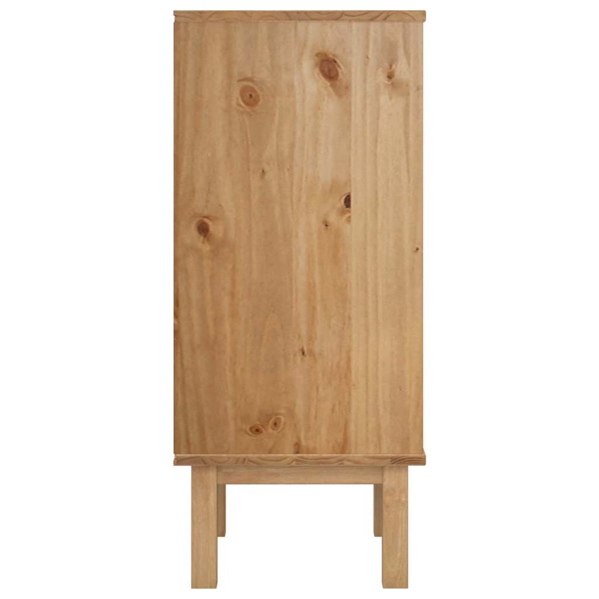 vidaXL Συρταριέρα OTTA Καφέ & Γκρι 46 x 39,5 x 90εκ. Μασίφ Ξύλο Πεύκου