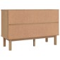 vidaXL Συρταριέρα OTTA Καφέ & Λευκό 111x43x73,5 εκ. Μασίφ Ξύλο Πεύκου