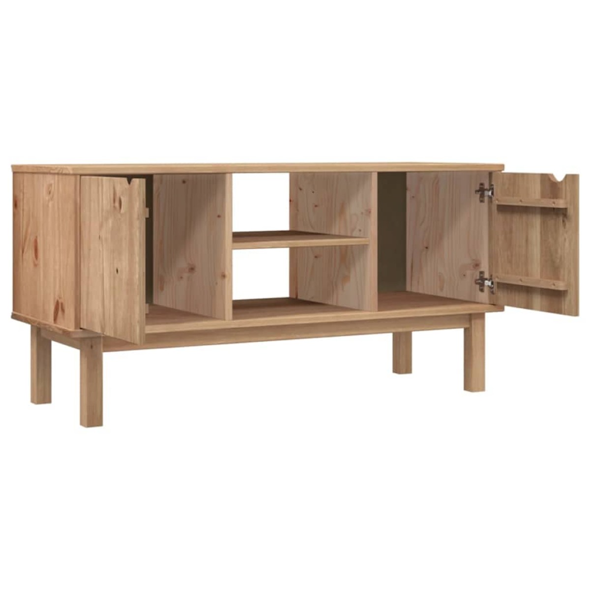 vidaXL Έπιπλο Τηλεόρασης OTTA 113,5 x 43 x 57 εκ. Μασίφ Ξύλο Πεύκου