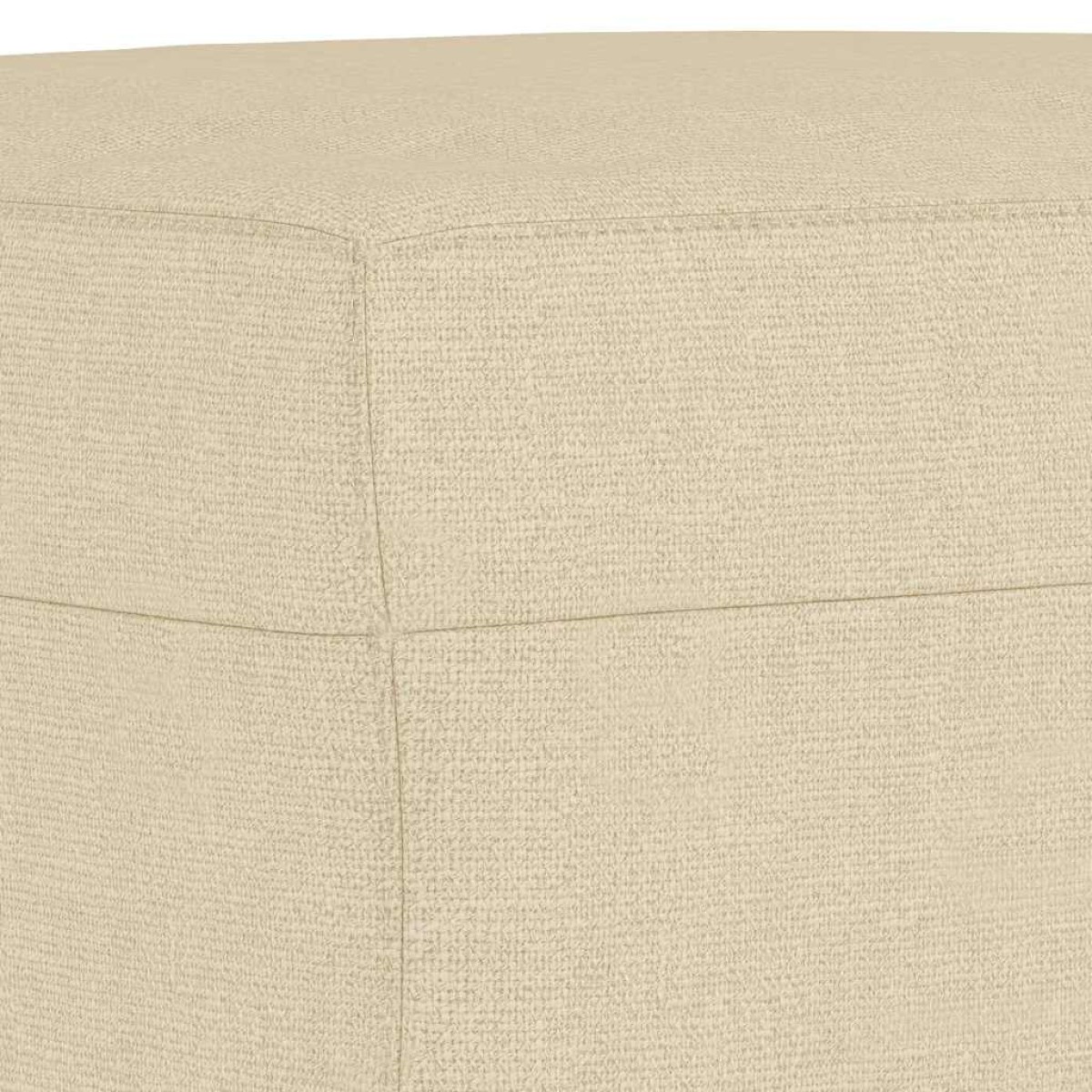 vidaXL Υποπόδιο Κρεμ 60x50x41 εκ. Υφασμάτινο