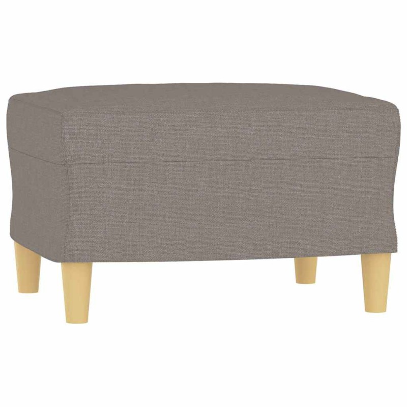 vidaXL Υποπόδιο Taupe 60x50x41 εκ. Υφασμάτινο