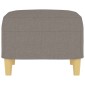 vidaXL Υποπόδιο Taupe 60x50x41 εκ. Υφασμάτινο