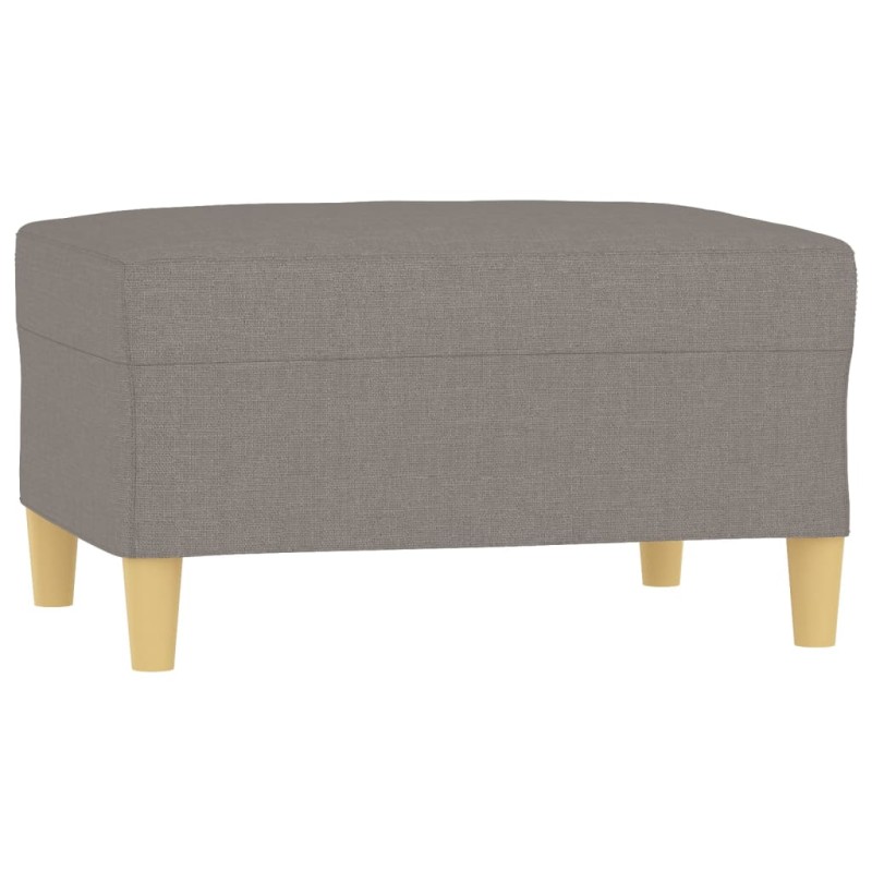 vidaXL Υποπόδιο Taupe 70 x 55 x 41 εκ. Υφασμάτινο