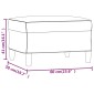 vidaXL Υποπόδιο Κρεμ 60x50x41 εκ. Υφασμάτινο