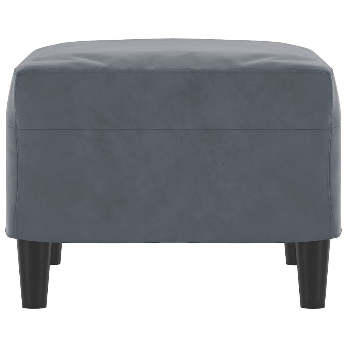 vidaXL Υποπόδιο Σκούρο Γκρι 60 x 50 x 41 εκ. Βελούδινο