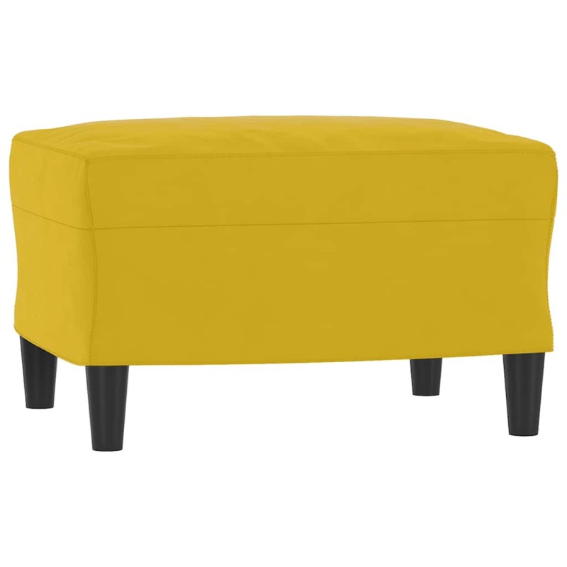 vidaXL Υποπόδιο Κίτρινο 60x50x41 εκ. Βελούδινο