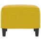 vidaXL Υποπόδιο Κίτρινο 60x50x41 εκ. Βελούδινο