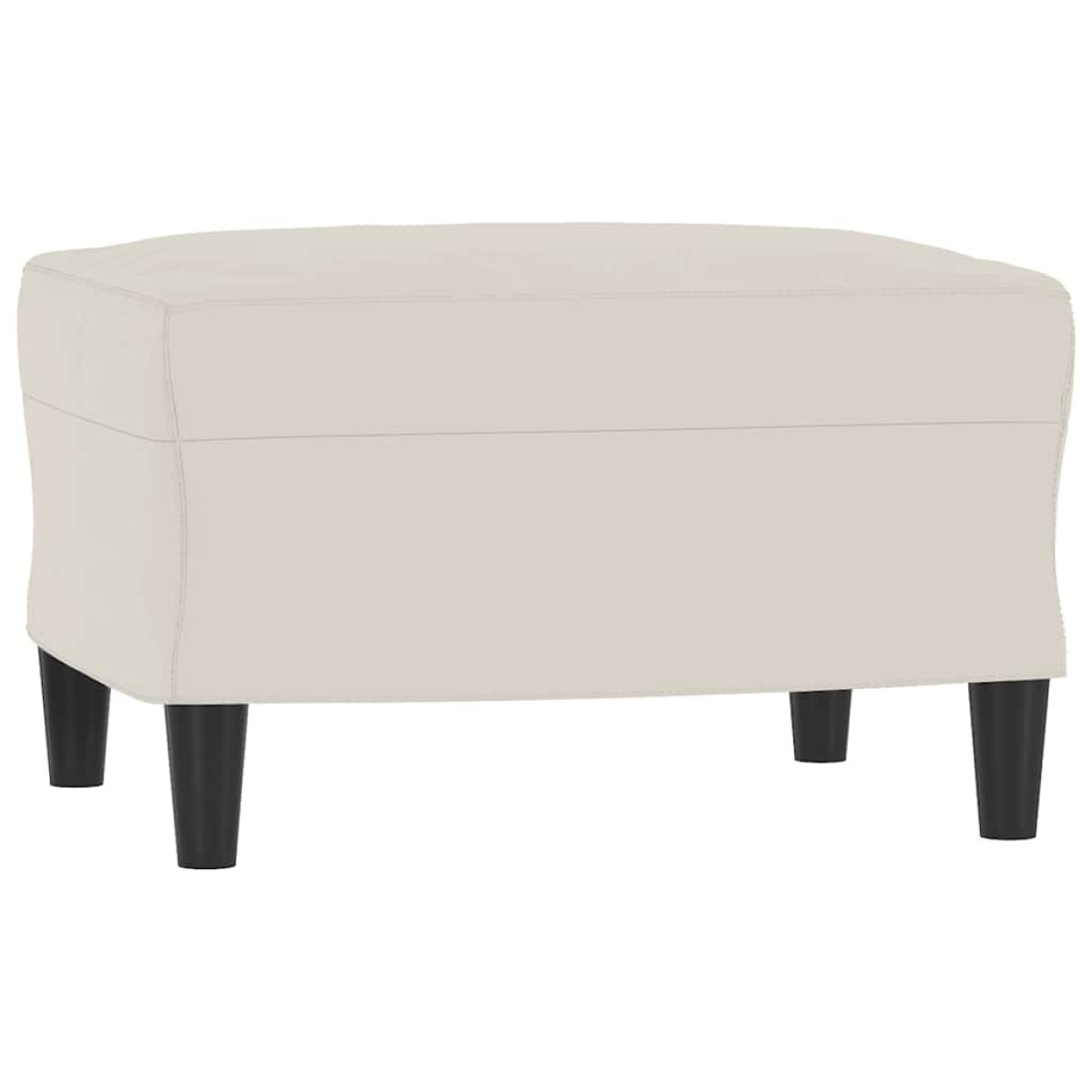vidaXL Υποπόδιο Κρεμ 60x50x41 εκ. Βελούδινο