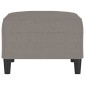 vidaXL Υποπόδιο Taupe 70 x 55 x 41 εκ. Υφασμάτινο