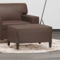 vidaXL Υποπόδιο Καφέ 70x55x41 εκ. από Συνθετικό Δέρμα