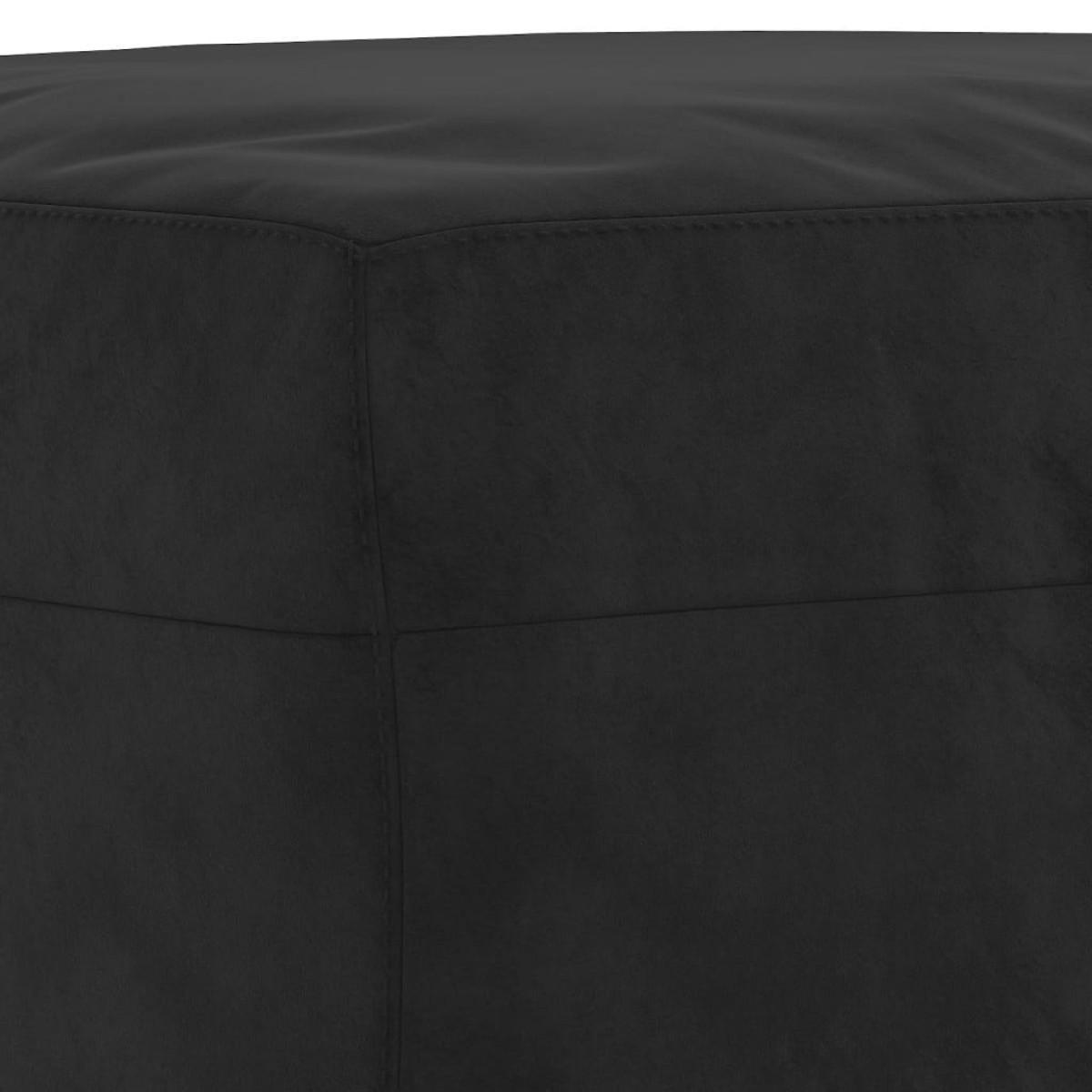 vidaXL Υποπόδιο Μαύρο 70 x 55 x 41 εκ. Βελούδινο