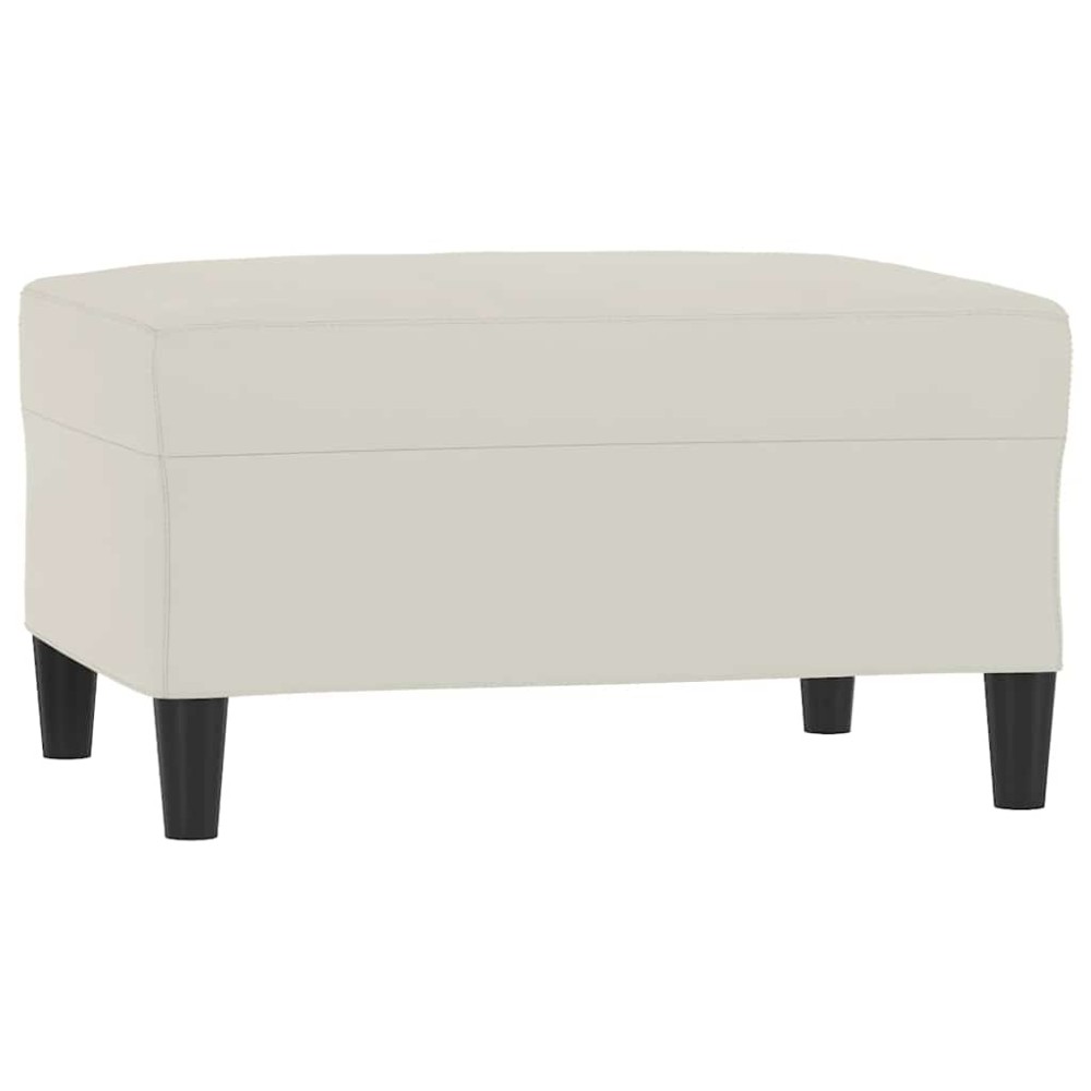 vidaXL Υποπόδιο Κρεμ 70x55x41 εκ. Βελούδινο