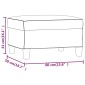 vidaXL Υποπόδιο Κρεμ 60x50x41 εκ. Υφασμάτινο