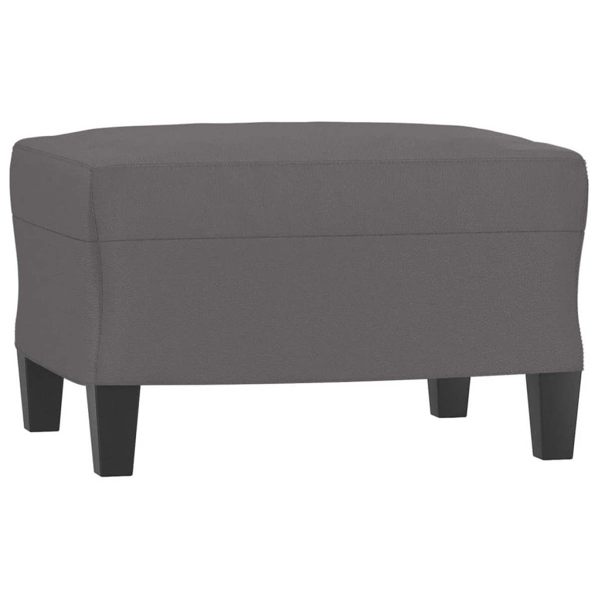 vidaXL Υποπόδιο Γκρι 60x50x41 εκ. από Συνθετικό Δέρμα