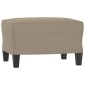 vidaXL Υποπόδιο Taupe 60 x 50 x 41 εκ. από Ύφασμα Μικροϊνών