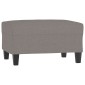 vidaXL Υποπόδιο Taupe 70 x 55 x 41 εκ. Υφασμάτινο