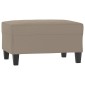 vidaXL Υποπόδιο Taupe 70 x 55 x 41 εκ. από Ύφασμα Μικροϊνών