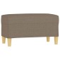 vidaXL Πάγκος Taupe 70 x 35 x 41 εκ. Υφασμάτινος