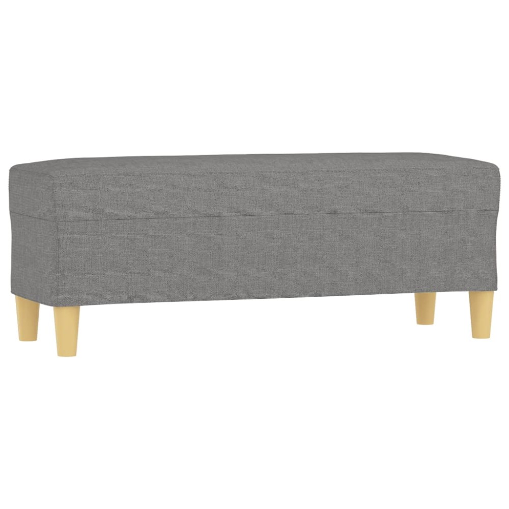vidaXL Πάγκος Σκούρο Γκρι 100x35x41 εκ. Υφασμάτινος