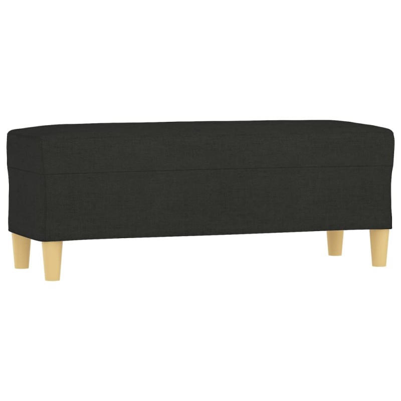 vidaXL Πάγκος Μαύρος 100x35x41 εκ. Υφασμάτινος