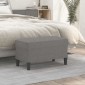 vidaXL Πάγκος Σκούρο Γκρι 70 x 35 x 41 εκ. Υφασμάτινος