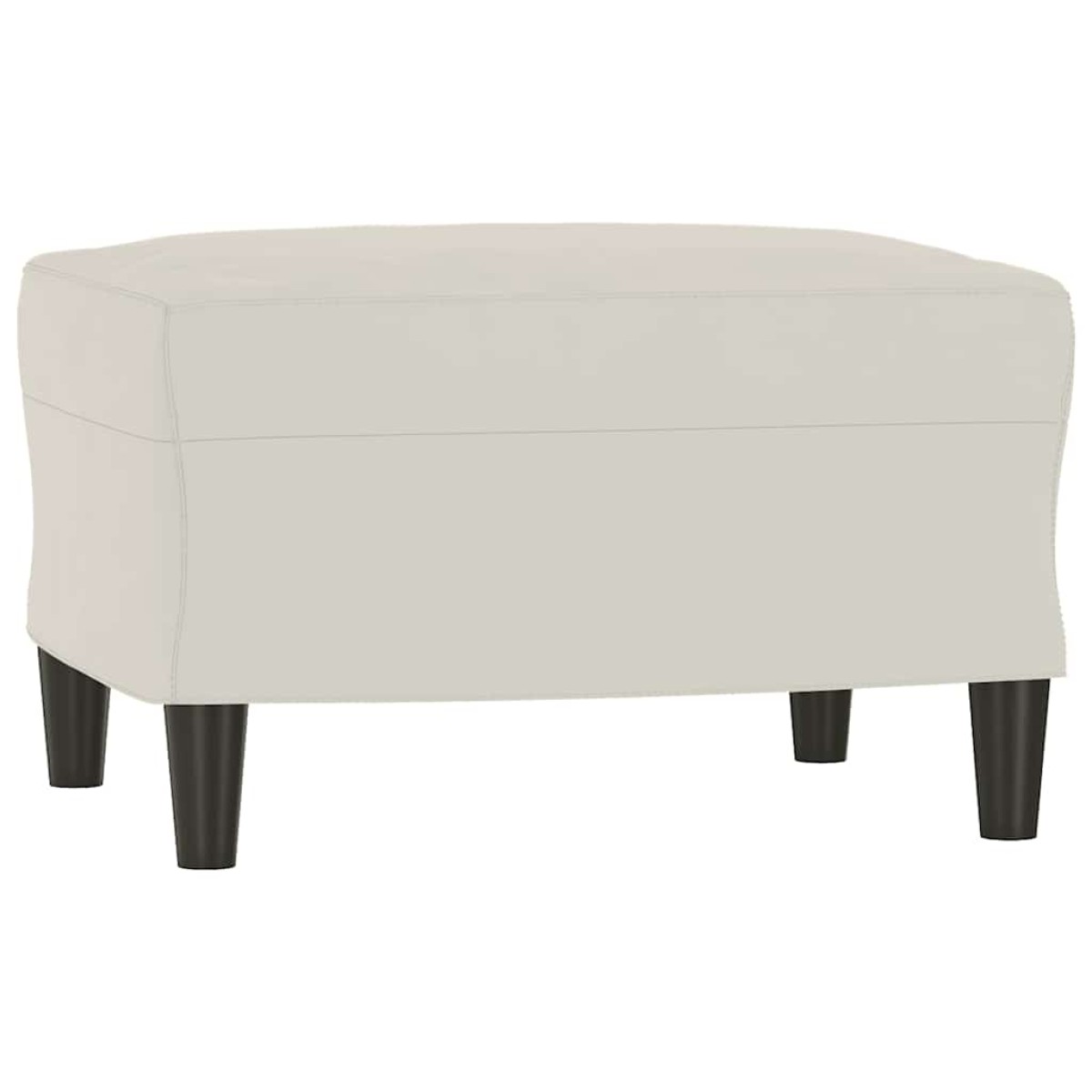 vidaXL Πάγκος Κρεμ 70 x 35 x 41 εκ. Βελούδινος