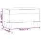 vidaXL Πάγκος Κρεμ 70 x 35 x 41 εκ. Βελούδινος