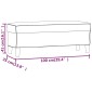 vidaXL Πάγκος Ανοιχτό Γκρι 100 x 35 x 41 εκ. Υφασμάτινος
