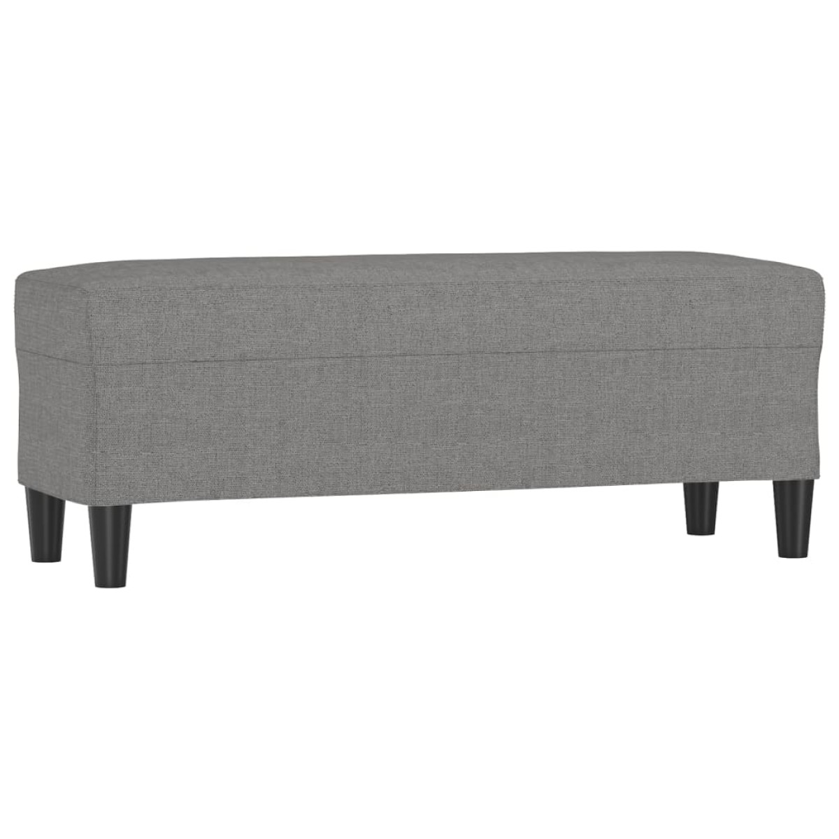vidaXL Πάγκος Σκούρο Γκρι 100x35x41 εκ. Υφασμάτινος