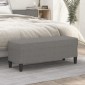 vidaXL Πάγκος Σκούρο Γκρι 100x35x41 εκ. Υφασμάτινος