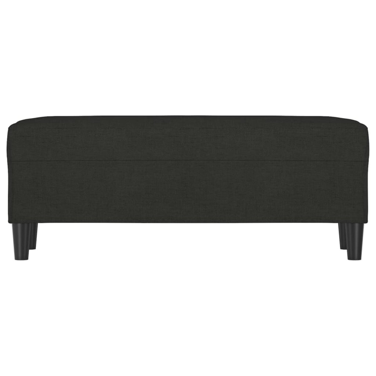 vidaXL Πάγκος Μαύρος 100x35x41 εκ. Υφασμάτινος