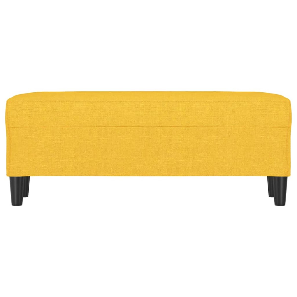 vidaXL Πάγκος Ανοιχτό Κίτρινο 100 x 35 x 41 εκ. Υφασμάτινος