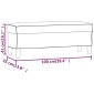 vidaXL Πάγκος Μαύρο 100 x 35 x 41 εκ. από Συνθετικό Δέρμα