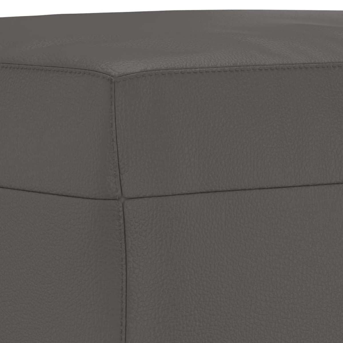 vidaXL Πάγκος Γκρι 100 x 35 x 41 εκ. από Συνθετικό Δέρμα