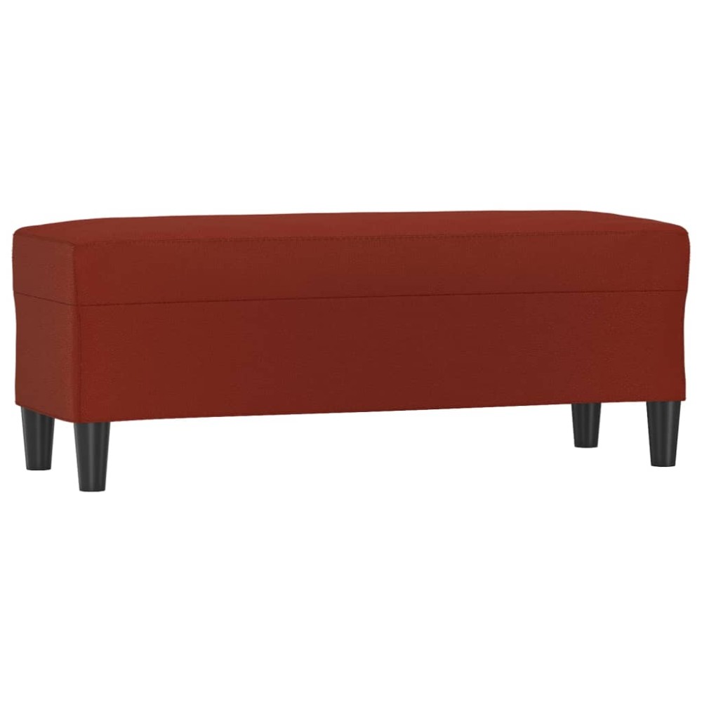 vidaXL Πάγκος Μπορντό 100x35x41 εκ. Υφασμάτινος