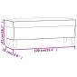 vidaXL Πάγκος Σκούρο Πράσινο 100x35x41 εκ. Βελούδινος