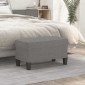 vidaXL Πάγκος Σκούρο Γκρι 70 x 35 x 41 εκ. Υφασμάτινος