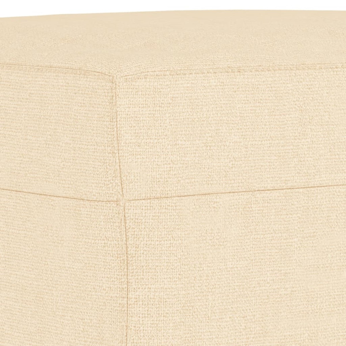 vidaXL Πάγκος Κρεμ 70 x 35 x 41 εκ. Υφασμάτινος