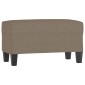 vidaXL Πάγκος Taupe 70 x 35 x 41 εκ. Υφασμάτινος